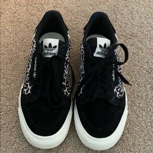 Adidas size 7.5 leopard print
